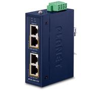 PLANET Industrial 2-port 10/100/1000T Gigabit Ethernet (10/100/1000) Connexion Ethernet, supportant l'alimentation via ce port (PoE) Bleu