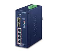 PLANET INDUSTRIAL 4-PORT 10/100/1000T 802.3AT POE + 2-PORT