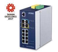 PLANET Industrial L2+ 8 ports 10/100/1000T + 2 ports