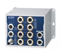 Planet Industrial L3 16-Port 10/100/1000T 802.3at PoE M12 Managed Ethernet Switch with Wide Voltage Input