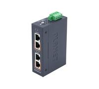 PLANET Industrial 2-port 10/100/1000T Gigabit Ethernet (10/100/1000) Connexion Ethernet, supportant l'alimentation via ce port (PoE) Bleu
