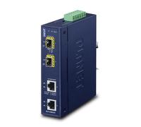 Pla.Net (Plancha) Convertisseur de support réseau IP30 industriel 2 ports Bleu