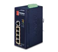 Planet IP30 5 ports/TP PoE+ industriel, ISW-504PT
