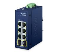 Planet IP30 Compact size Industrial 6-Port 10/100/1000T + 2-Port 100/1000X SFP PROFINET Switch (-40~75 C)