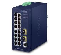 PLANET IGS-4215-16T2S commutateur réseau Géré L2/L4 Gigabit Ethernet (10/100/1000) Bleu