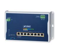 Planet IP30, IPv6/IPv4, L2+ 8-Port 10/100/1000T 802.3at PoE + 2-Port 10G SFP+ Wall-mount Managed Switch