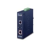PLANET IPOE-171-60W Switch 2 ports Gigabit Ethernet (10/100/1000) PoE/PoE+ 802.3at/bt, 48-56V DC, -40°C à 75°C, IP30, montage mural/rail DIN