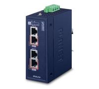 PLANET IPOE-270 commutateur réseau Connexion Ethernet, supportant l'alimentation via ce port (PoE) Bleu
