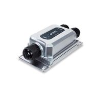 PLANET IPOE-E302 Émetteur Réseau Gigabit PoE+ 65W, 3 Ports RJ-45, IP67, -40°C à 75°C, IEEE 802.3bt, Jumbo Frames, Noir/Gris