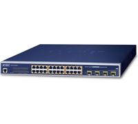 PLANET WGSW-24040HP4 commutateur réseau Géré L2/L4 Gigabit Ethernet (10/100/1000) Connexion Ethernet, supportant l'alimentation via ce port (PoE) Bleu