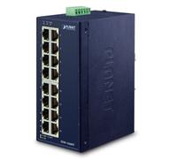 Planet ISW-1600T commutateur réseau Fast Ethernet (10/100) Bleu - Commutateurs réseaux (Fast Ethernet (10/100), Montage mural)