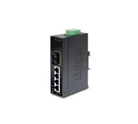 PLANET ISW-511 - Commutateur Ethernet Industriel Unmanaged, 4× Fast Ethernet + 1× 100FX Multi-Mode SC 2 km