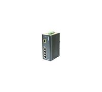 PLANET ISW-514PSF - Commutateur - intelligent - 4 x 10/100 (PoE) + 1 x 100Base-FX - Montage sur rail DIN, fixation murale - PoE - Tension CC