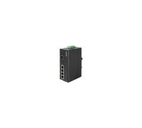 PLANET ISW-514PTF - Commutateur - 4 x 10/100 (PoE) + 1 x 100Base-FX - Montage sur rail DIN, fixation murale - PoE - Tension CC