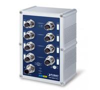 PLANET ISW-800T-M12 commutateur réseau Non-géré L2 Fast Ethernet (10/100) Bleu, Gris