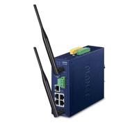 Planet IVR-300W Commutateur Métallique Industriel 5 Ports avec Antenne Externe