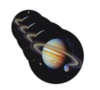 Planet Jupiter Lot de 4 cartes de désodorisants de voiture personnalisables, cadeaux pour homme et femme, tablettes d'aromathérapie, cartes parfumées à suspendre pour armoire, salle de bain