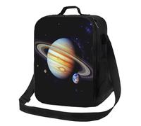 Planet Jupiter Sac à déjeuner isotherme réutilisable et étanche de grande capacité pour homme et femme - Boîte à déjeuner portable pour le travail, les voyages