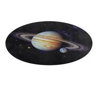 Planet Jupiter Tapis de bain doux et absorbant antidérapant pour chambre à coucher, salon, décoration d'intérieur - 60 x 60 cm