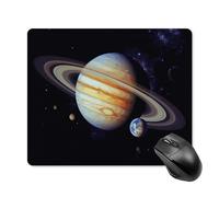 Planet Jupiter Tapis de souris carré portable avec base en caoutchouc antidérapant 18 x 22 cm Tapis de souris de jeu ultra fin pour ordinateur portable Accessoires de bureau