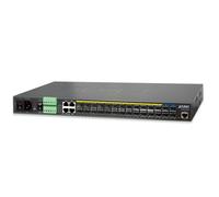 PLANET MGSW-28240F Commutateur métro Ethernet administrable PLANET 24 ports 100/1000Base-X SFP avec 4 ports 10G SFP+ Base-T L2/L4, (AC+2 DC, DIDO)
