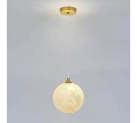 Planet Pendant Light, Cartoon Moon Suspendu Les Lampes pour la Chambre des Enfants, Lampe à Suspension en Acrylique sphérique avec Tasse de Lampe G9 en métal, Lustre de Design Moderne, lumières de la