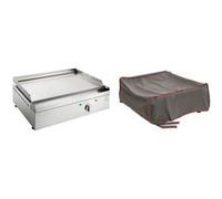 Planet - Plancha électrique en inox Chef 55 cm Avec housse inox G