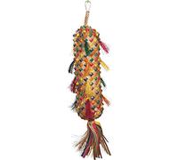 Planet Pleasures Spiked Pinata Natural Bird Toy, Medium/11