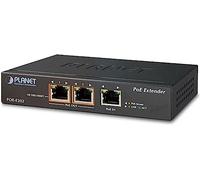 PLANET Prolongateur réseau POE-E202 Gigabit PoE+ auto-alimenté 10/100/1000 Mbit/s Noir