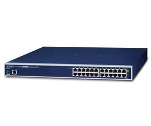 PLANET POE1200G commutateur réseau Géré Gigabit Ethernet (10/100/1000) Connexion Ethernet, supportant l'alimentation via ce port (PoE) 1U Bleu