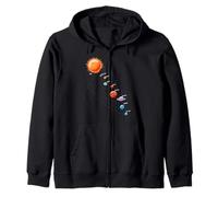 Planet Science Nerd Geek Physics Universe Soleil Sweat à Capuche