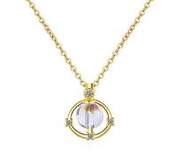 Planet Star Birthday Silver Silver Clavicule Chaîne de tempérament littéraire Personnalité Collier Feme Collier Femme Gift