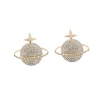 Planet Star Novelty Cardigan Collar Pull