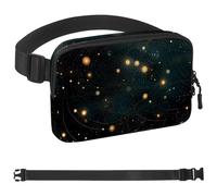 Planet Star Sac banane pour homme et femme Sac banane de randonnée Ceinture de jogging Ceinture de poche avec sangle réglable pour course à pied, marche, voyage, Multicolore 16.,