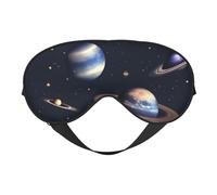 Planet Stars et Voie Lactée Imprimé Galaxie Masque Confortable Respirant Réglable Hommes Femmes Léger Voyage Yoga Travail