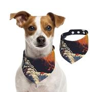 Planet Surface Bandana pour chien et chat Motif astronaute 1 pièce Accessoires pour petits chiens