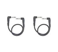 Planet Waves Câble Patch de guitare D'Addario - Série Classic - Câble d'instrument - 0.3048 Mètres - Angle Droit - 3-Pack (Lot de 2)