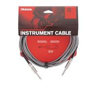 Planet Waves D'Addario – Câble instrument tressé PW-BG-10BG Custom gris 3 m