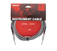 Planet Waves PW-BG-15BG - Câble instrument tressé Custom, gris, 4,5 m