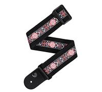 Planet Waves D'Addario Deluxe Sangle de guitare en coton Noir