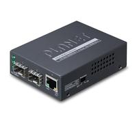 PLANET GT-1205A - Convertisseur de média à fibre optique - GigE - 10Base-T, 100Base-TX, 1000Base-T - 3 ports - RJ-45 / SFP (mini-GBIC)