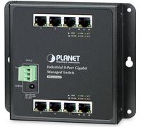 PLANET WGS-804HPT PLANET IP30 8-Port Gigabit Wall-mount Switch 4-Port 802.3at POE+, redundant power 48-56V DC -40/+75 C