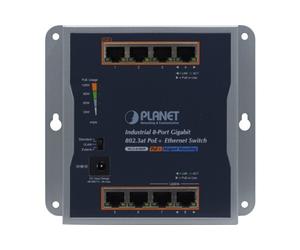 PLANET WGS-818HP Switch indust. mural 8 Gigabit PoE+ -20/60° avec alim