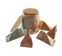 Planet Zero Coffret cadeau de masque facial à l'argile naturelle dans un pot en verre de 300 ml avec couvercle en liège - Échantillons Argiletz