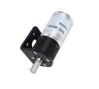 Planétaire Motoréducteur Moteur à balais CC à micro-engrenage planétaire GA24Y-370, réducteur à engrenages métalliques avant et arrière, 6 V à 24 V(33RPM,12V)