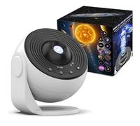 Planetarium Projecteur galaxie - Veilleuse nébuleuse 13 en 1 avec lune, aurores boréales, minuterie d'arrêt automatique et contrôle de la vitesse de rotation pour les amateurs d'astronomie, décoration