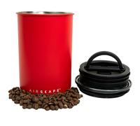 Planetary Design Airscape Boîte à café en acier inoxydable | Boîte de rangement alimentaire | Couvercle hermétique breveté aux États-Unis | Poussez l'excès d'air pour préserver la fraîcheur des