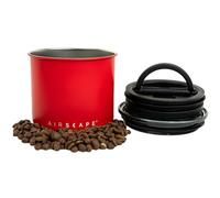 Planetary Design Airscape Boîte à café en acier inoxydable | Boîte de rangement alimentaire | Couvercle hermétique breveté aux États-Unis | Pousse l'excès d'air pour préserver la fraîcheur des