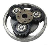 Planetary Gear Kit d'engrenage pour scooter électrique, 37 dents PA66 en nylon avec embrayage, bague extérieure et engrenage solaire, pièces de rechange légères (A)