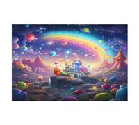 planète Arc-en-Ciel - Puzzles Adulte - Puzzle en Bois 1000 Pièces - - Challenge Puzzle - Adultes Et Enfants Dès 12 Ans - Puzzle De Qualité Supérieure （75×50cm）